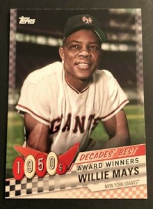 2020 Topps Series 1 Decades Best 1950s WILLIE MAYS Giants #DB-1