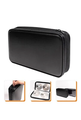 80 CD VCD DVD Storage Holder Case Wallet Organizer Disc Carry Bag black - Image 1 of 4