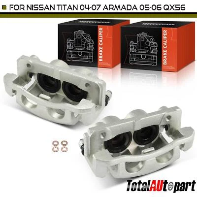 2x Pinzas de freno delanteras izquierda y derecha Nissan Armada Titan Infiniti QX56 5,6 L Foto 1 de 4