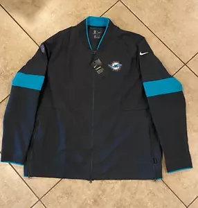 Nike Miami Dolphins Mens Therma Jacket Size 2XL Grey NFL On Field AO4362-060 - Picture 1 of 4