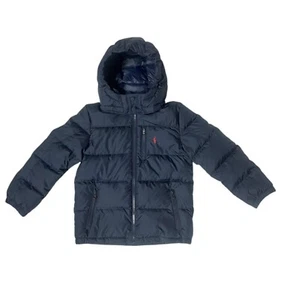 NWT Polo Ralph Lauren Boys Water Repellent Puffer Down Jacket Navy Small Size 8 - Picture 1 of 7