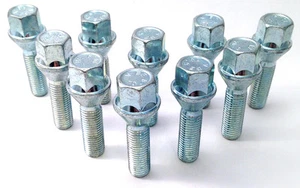 10 x wheel bolts extended. M12 x 1.5 Taper 32mm Thread Length BMW 3 Series - Picture 1 of 2