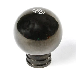 Genuine SAAS Billet Gear Knob Stainless Steel 304 Black Chrome Ball Weighted - Picture 1 of 4