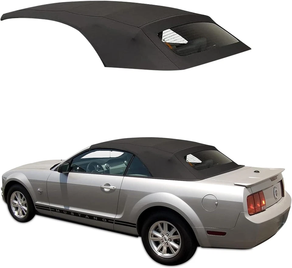 Ford Mustang 2005-2014 Convertible Top DOT & Heated Glass Window Sailcloth - Image 1 of 4