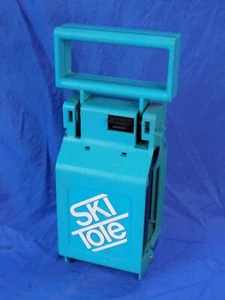 SKI TOTE Locking Transport System Ski Poles/Ski Carrier Teal VTG 1980's USA Made - Picture 1 of 4