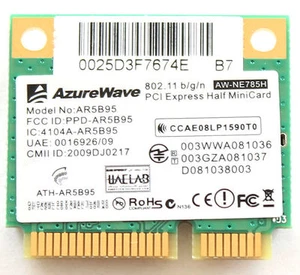 Atheros AR5B95 AR9285 Mitad tamaño WiFi Wireless 802.11N wlan Mini PCIE Card - Imagen 1 de 1