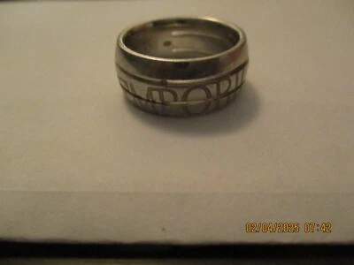 Anillo Emporio Armani de plata de ley 925 para hombre talla 7 Foto 1 de 4