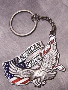 Llavero de peltre Patriótico American Pride NUEVO - Imagen 1 de 1