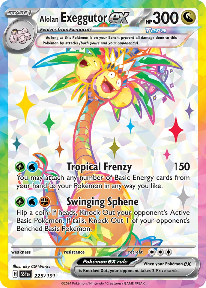Alolan Exeggutor ex - Surging Sparks 225/191 - NM - Image 1 of 1