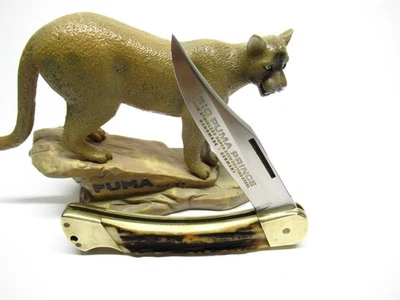 CUCHILLO PUMA 970 HERMOSO CIERVO 1975 PRINCE LOCKBACK EN ESTADO SIN USAR- Foto 1 de 4