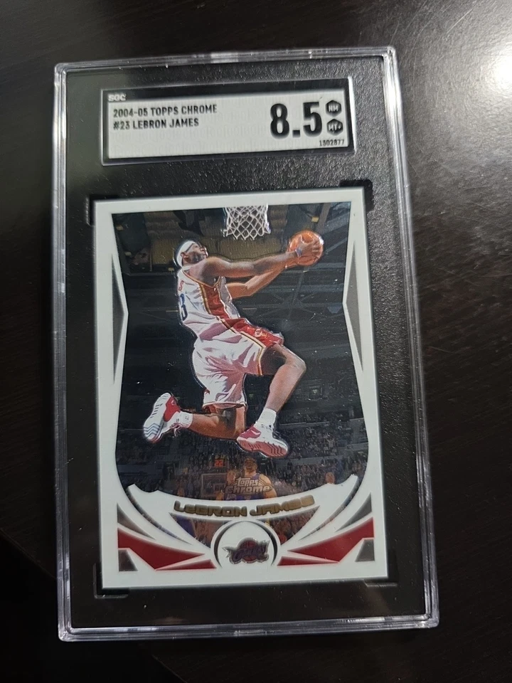 2004 Topps Chrome LeBron James #23 SGC 8.5 - Image 1 of 2