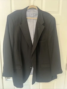 Classic Petrocelli Men’s Wool Silk Cashmere black Blazer Sport Coat SIZE 56R - Picture 1 of 8