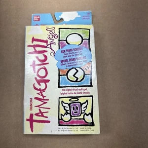 Vintage 1997 Tamagotchi Angel Silver Gray Touch Screen Giga Pet Open Box READ - Picture 1 of 8