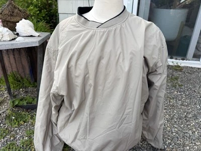 Pullover reversible de cuña para golf cortavientos chaqueta de lluvia azul marino/beige para hombre L Foto 1 de 4