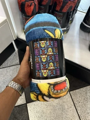 Five Nights At Freddy's Fleece Throw Blanket FNAF Cinemark blue Brand new 2025 - Image 1 of 2