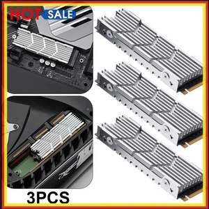 M.2 2280 Heat Sink Aluminum Alloy SSD Cooler for PS5 Game Console (Silver) - Afbeelding 1 van 12