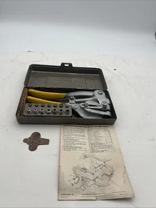 ROPER WHITNEY METAL PRODUCTS NR. 5 JR HANDSTANZE MIT KOFFER STANZEN STANZEN BESCHREIBUNG LESEN. - Bild 1 von 18