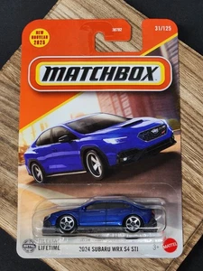 2025 Matchbox #31 2024 Subaru WRX S4 STI azul zafiro metálico | FSC - Imagen 1 de 4