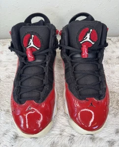 Nike Jungen Air Jordan 6 Ringe 323419-060 Rot Basketballschuhe Turnschuhe Größe 5Y - Bild 1 von 12
