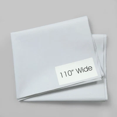 Blackout Drapery Fabric White Lining Sold by Yard 110" wide light weight - Image 1 of 4