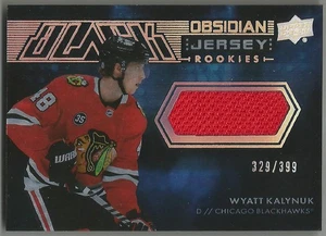 2021-22 Upper Deck SPx UD Black Obsidian Rookie Jersey WYATT KALYNUK ORJ-WK /399 - Picture 1 of 1