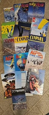 16 revistas internacionales de paracaidismo de colección Reino Unido Francia Brasil Canadá Australia Italia DE Foto 1 de 4
