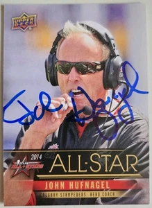 John Hufnagel Signed 2014 Upper Deck CFLPA All Stars Football card #28 Stampeder - Picture 1 of 2