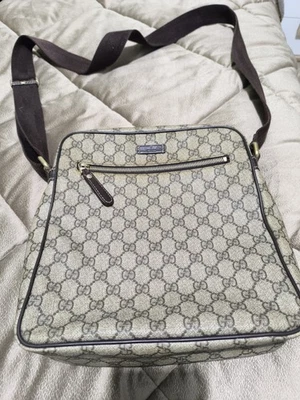 Tracolla uomo Gucci GG Beige - Immagine 1 di 4