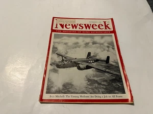 Newsweek Magazine November 1, 1943 WWII B-25 Mitchell U.S. Warplane 524 - Imagen 1 de 1