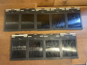 Exc+5 Lot of 9 Fidelity Deluxe 4x5 Cut Film Holder From Japan - Picture 1 of 10