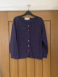 Ladies Patsy Seddon For Phase Eight Purple Cardigan With Coloured Detail Size 12 - Picture 1 of 5