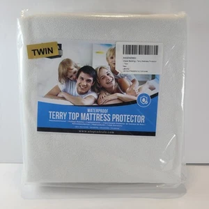UTOPIA BEDDING Twin MATTRESS PROTECTOR Waterproof Terry Top PREMIUM UB0052 - Picture 1 of 6