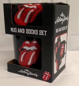 New THE ROLLING STONES Ceramic Mug & Mens Socks (Size 7-11) Boxed Gift Set  - Picture 1 of 4