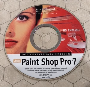 CD-ROM Paint Shop Pro 7 Edición 10 Aniversario, Jasc Software, PC, 2001 - Imagen 1 de 1