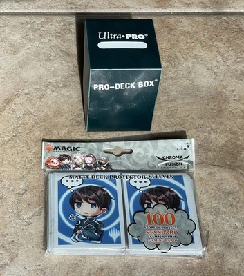 100 Ultra Pro Magic Chibi Jace Card  Sleeves &UltraPro Deck Box - Image 1 of 4