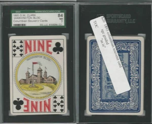PL Karte, GW Clark, Columbian Souvenir, 1893, Washington, SGC 84 NM - Bild 1 von 1