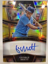 2023 Select GEORGE BRETT Signature Selections True Gold 1/10. eBay 1/1! Royals