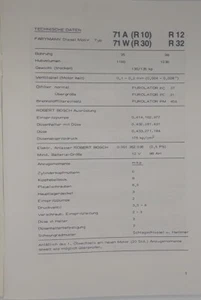 Original Operating Instructions 71 A/71 W Farymann Diesel Manual Diesel Engine - Picture 1 of 3