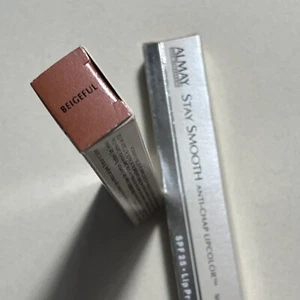 2x ALMAY Stay Smooth color de labios anti-chap con FPS 25 - protector de labios #BEIGEFUL - Imagen 1 de 7