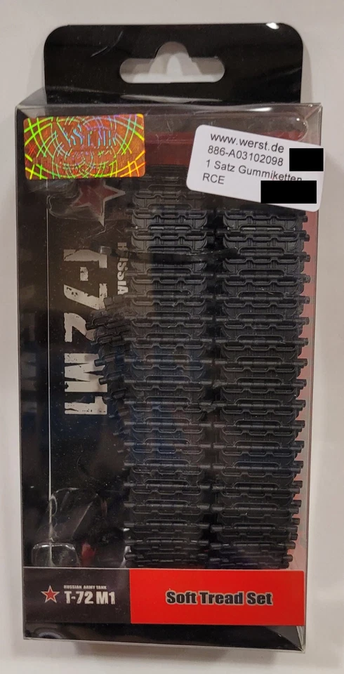 VS Tank A03102098 1 Satz Gummiketten für T72 M1 I 1:24 - Bild 1 von 1