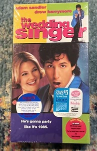The Wedding Singer VHS New HYPE STICKERS Adam Sandler Drew Barrymore - Picture 1 of 5