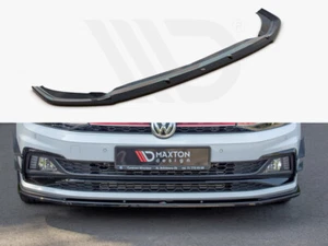 Difusor Frontal Difusor V1 Diseño Maxton Brillo Negro Abs para VW Polo Mk6 Gti - Imagen 1 de 4