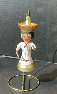 Statua Italia Vetro De Carlini? Ballerina messicana signora decorazione natalizia vintage - Foto 1 di 11