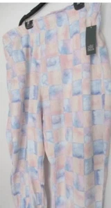 Wild Fable 4X Sweatpants – Pastel Check Fleece | High-Rise Comfy Lounge NWT - Picture 1 of 14