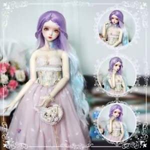 BJD Doll Wigs Gradient Color Long Curly Hair for 1/3 1/4 1/6 Dolls Replace DIY - Picture 1 of 13