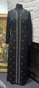 Vintage Jon McCauley 1970s Tunic Maxi Cocktail Dress Size 6 Union Made  - Picture 1 of 15