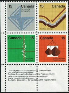 Canada sc#585a Earth Sciences, LL Corner, Mint-NH - Picture 1 of 2