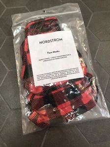 Nordstrom Family 4 Pack Washable Buffalo Plaid  Face Masks 2 adult 2 child - Picture 1 of 4