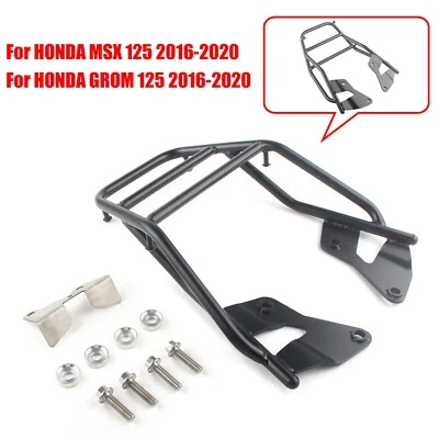 Portaequipajes trasero negro para HONDA MSX 125 GROM 2016-2020 Foto 1 de 4