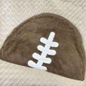 Koala Baby Football Shaped Lovey Security Blanket Brown White Photo Prop - Picture 1 of 4